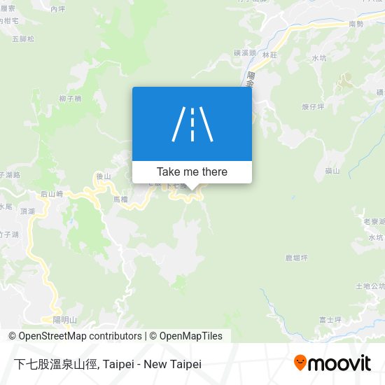 下七股溫泉山徑 map