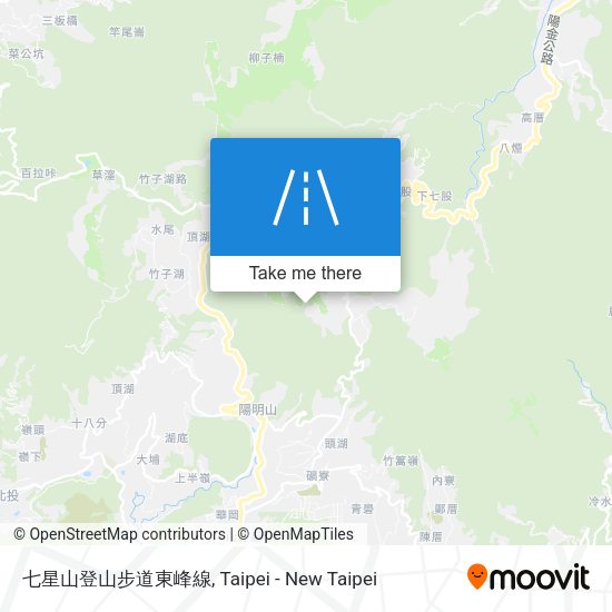 七星山登山步道東峰線 map