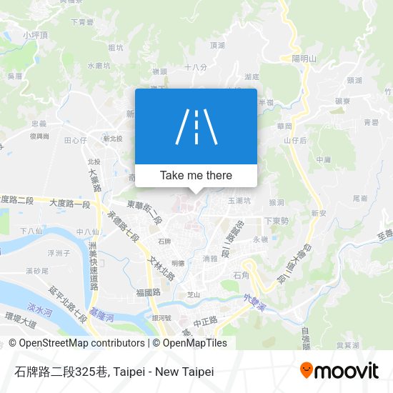 石牌路二段325巷地圖