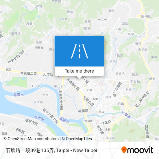 石牌路一段39巷135弄地圖