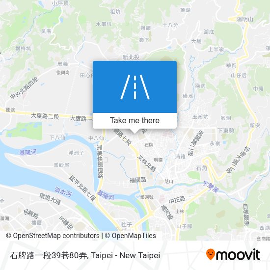 石牌路一段39巷80弄地圖