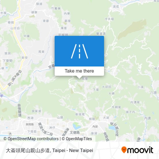 大崙頭尾山親山步道 map