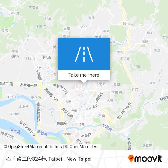 石牌路二段324巷地圖