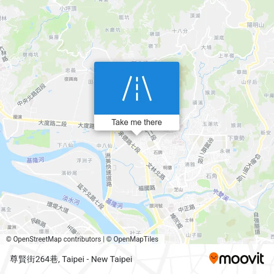 尊賢街264巷地圖