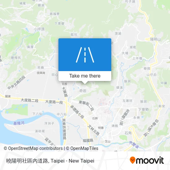 曉陽明社區內道路 map