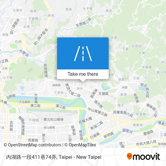 內湖路一段411巷74弄地圖