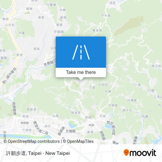 許願步道 map
