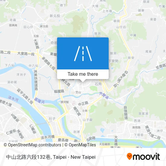 中山北路六段132巷地圖