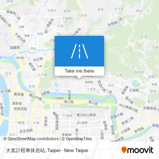 大直計程車休息站地圖