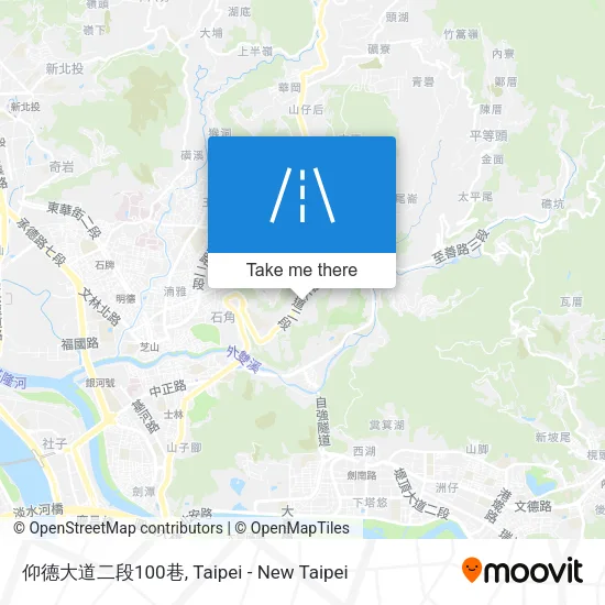 仰德大道二段100巷地圖
