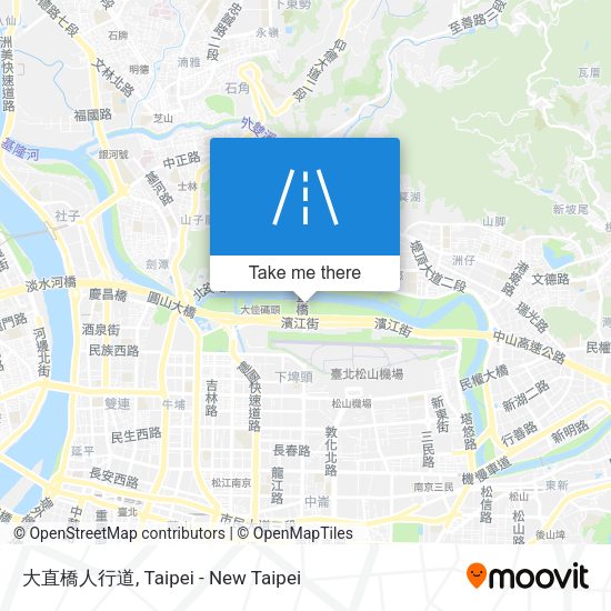 大直橋人行道 map