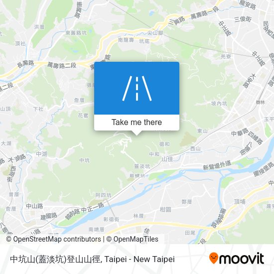 中坑山(蓋淡坑)登山山徑 map