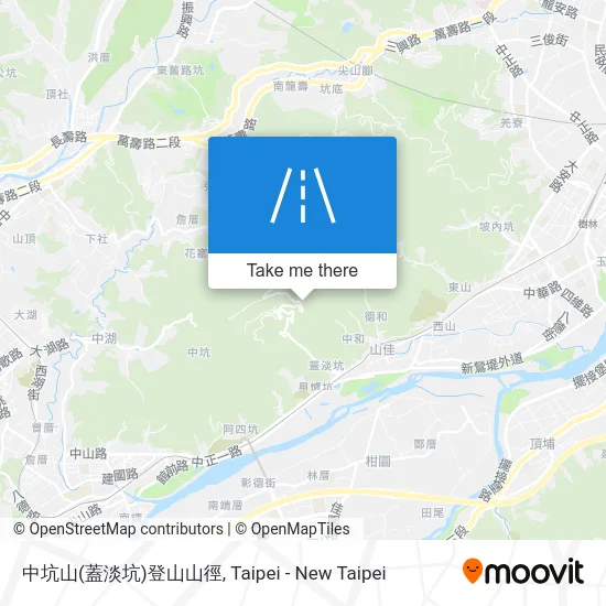 中坑山(蓋淡坑)登山山徑 map