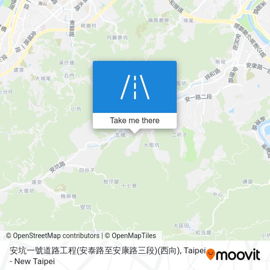 安坑一號道路工程(安泰路至安康路三段)(西向) map