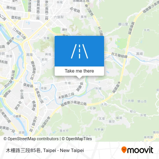 木柵路三段85巷地圖