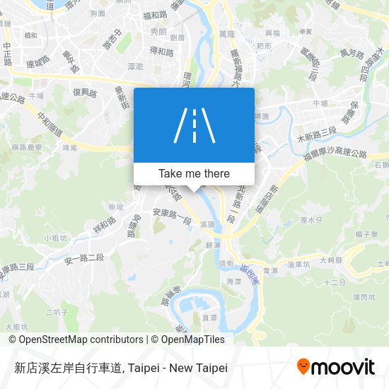 新店溪左岸自行車道 map
