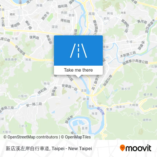 新店溪左岸自行車道 map