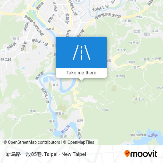 新烏路一段85巷地圖