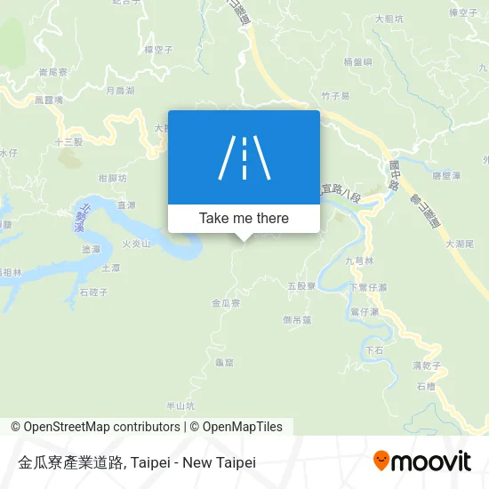 金瓜寮產業道路 map
