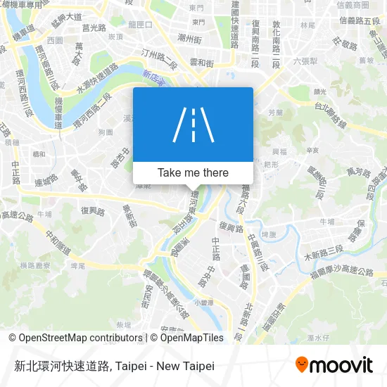 新北環河快速道路地圖