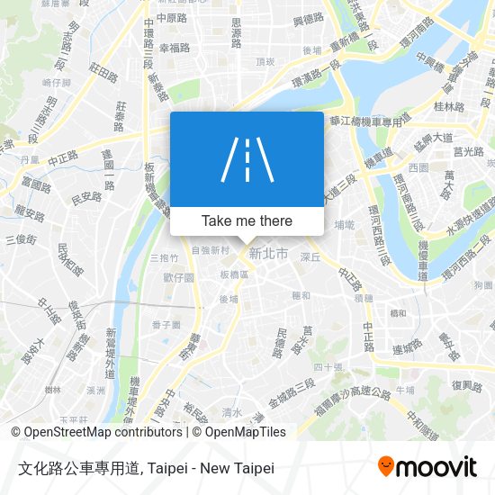 文化路公車專用道地圖