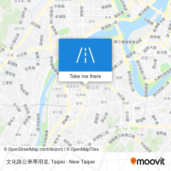 文化路公車專用道地圖