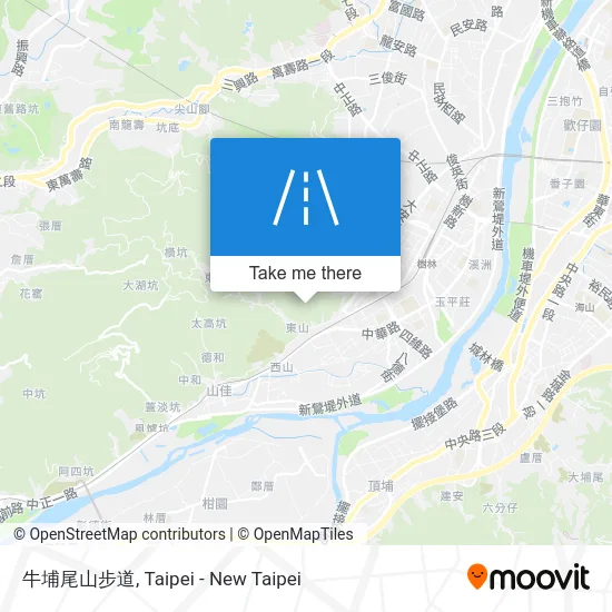 牛埔尾山步道地圖