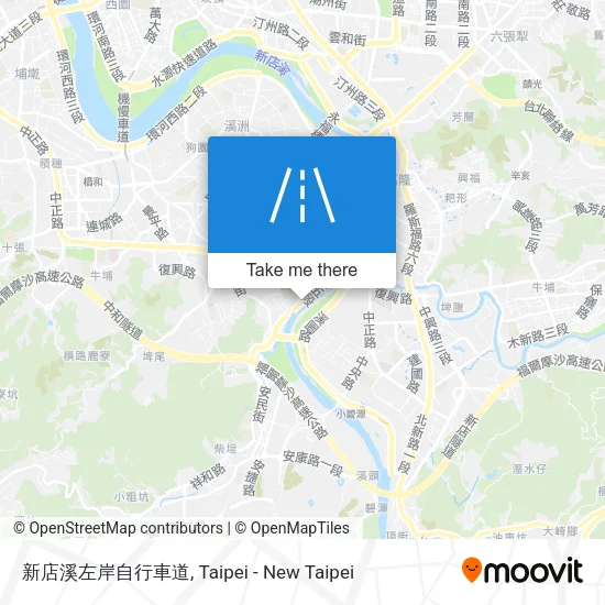 新店溪左岸自行車道 map