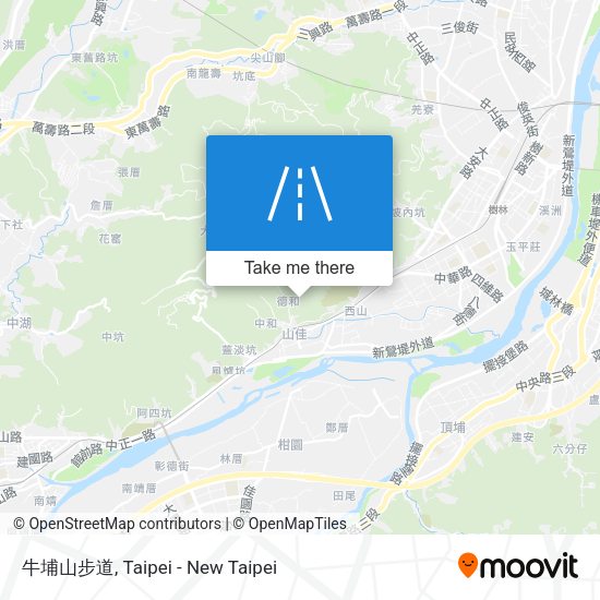 牛埔山步道地圖