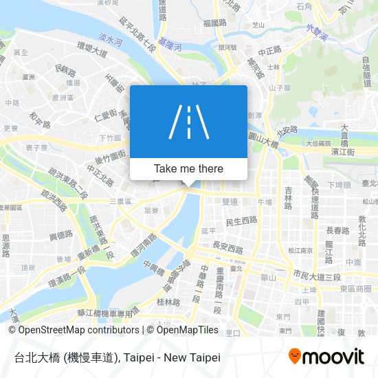 台北大橋 (機慢車道) map