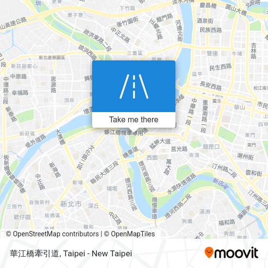 華江橋牽引道 map