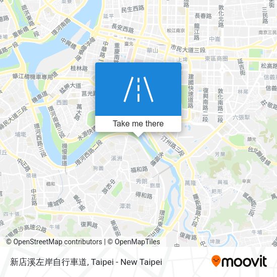 新店溪左岸自行車道 map