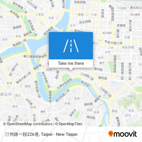 汀州路一段226巷 map