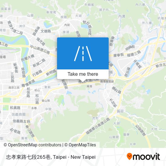 忠孝東路七段265巷 map