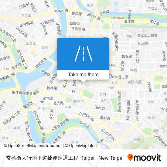 常德街人行地下道捷運連通工程 map