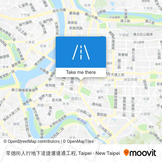 常德街人行地下道捷運連通工程 map