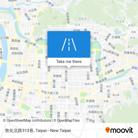 敦化北路313巷地圖