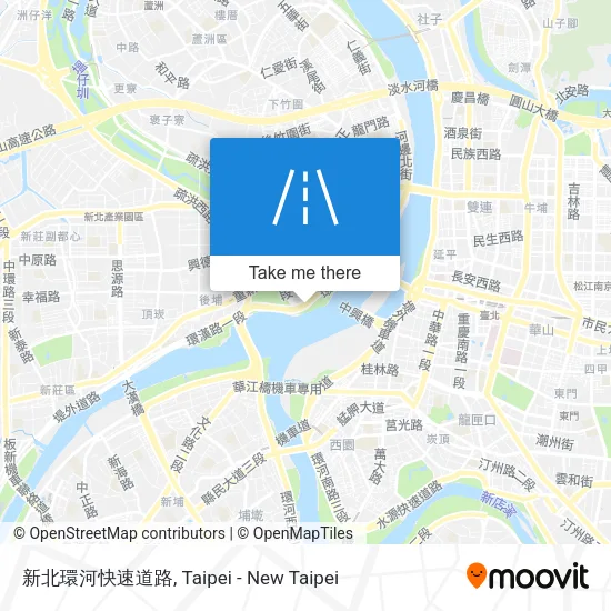 新北環河快速道路地圖