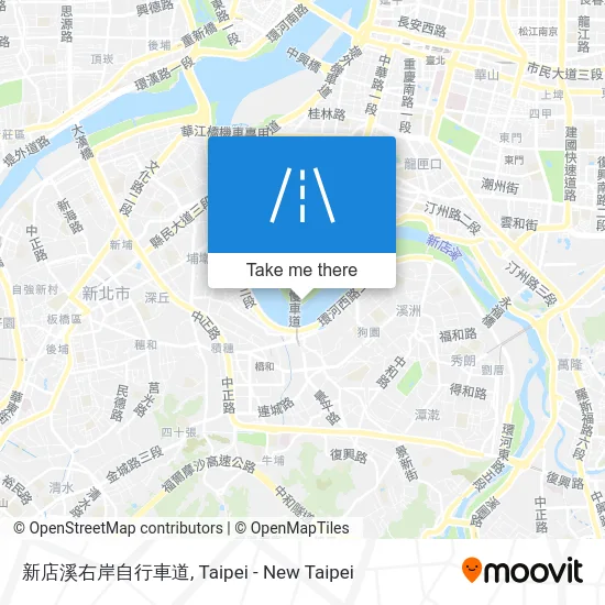 新店溪右岸自行車道 map