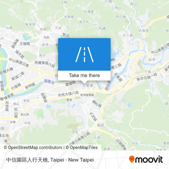 中信園區人行天橋 map