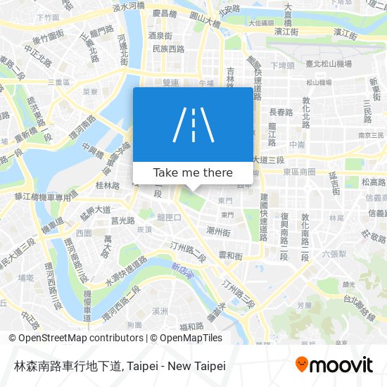 林森南路車行地下道 map