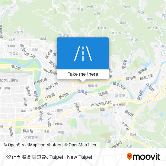 汐止五股高架道路 map