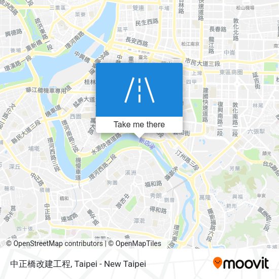 中正橋改建工程地圖