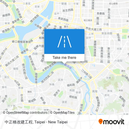 中正橋改建工程 map