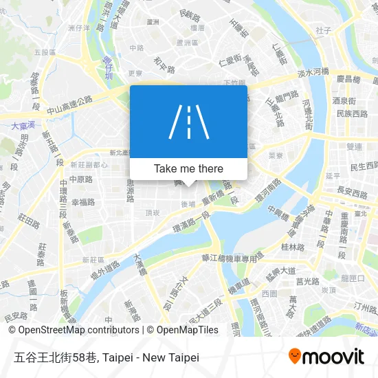 五谷王北街58巷地圖
