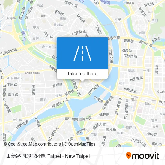 重新路四段184巷地圖