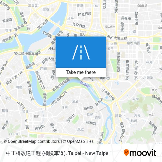 中正橋改建工程 (機慢車道) map