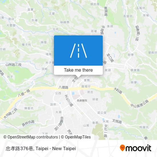 忠孝路376巷地圖