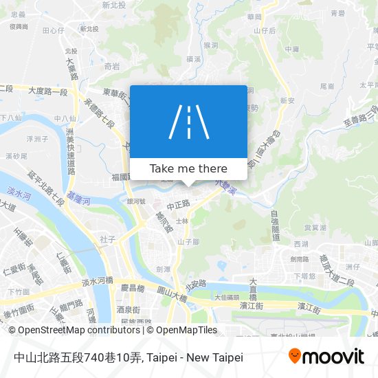 中山北路五段740巷10弄地圖