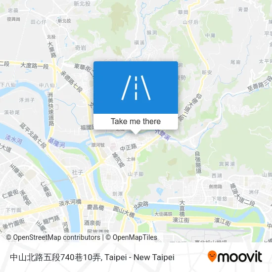中山北路五段740巷10弄地圖